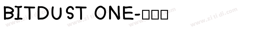 BITDUST ONE字体转换